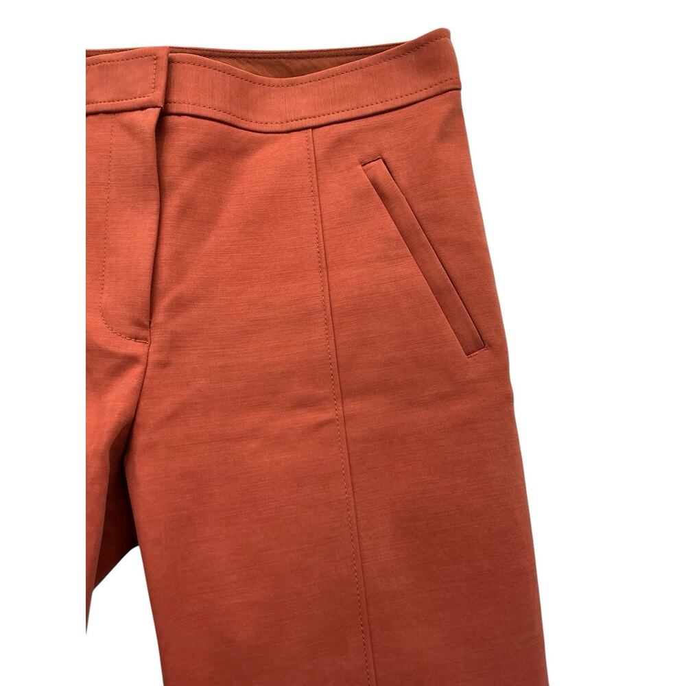 Tory Burch Zip Pocket Dress Pants Women’s Size 2 Burnt Orange - Picture 4 of 14